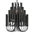 Elegant Tilda Small Black Chandelier 3D model small image 1