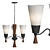 Verona Elegant 3-Light Chandelier 3D model small image 1