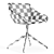 Modern Rocco Dining Chair 3D model small image 3