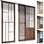 Japanese Style Sliding Room Divider 3D model small image 1