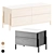 ASH Bedside Table with 4 Drawers 3D model small image 1