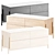 ASH Bedside Table with 4 Drawers 3D model small image 3