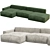  Sleek Modern Boca Navi Sofa 3D model small image 3