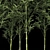 Tropical Bamboo Cluster Garden Decor 3D model small image 6