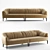 Luxury Modern Sigmund Sofa 3D model small image 1