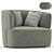  Elain Molteni Luxury Armchair 3D model small image 2