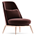 Elegant Cantori Fabric Armchair 3D model small image 1