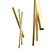 Elegant Brass LED Wall Light 3D model small image 4