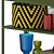 Modern Hay Shelving Unit 3D Model 3D model small image 4