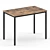 Eureka Writing Desk, MDF Steel 3D model small image 1