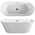 Vincea VBT-102 Acrylic Bathtub 3D model small image 1