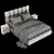 Sleek Modern Bed Frame 3D model small image 6