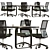 Elegant Oval Conference Table 3D model small image 3