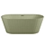 Sleek Abber AB9320-1.6 Acrylic Bathtub 3D model small image 2
