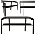 Elegant Bow Bench for Seating 3D model small image 1