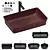Modern Washbasin Set with Varied Sizes 3D model small image 1
