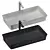 Modern Washbasin Set with Varied Sizes 3D model small image 5