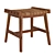 Modern Teak Caterpillar Tabouret 3D model small image 3