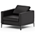 Modern Elegance in Hunt Armchair 3D model small image 3