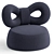  Qeeboo RIBBON Armchair: Fabric Elegance 3D model small image 4