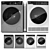 Korting Washer Dryer Combo 3D model small image 1