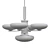 Elegant Art Deco Chandelier 3D model small image 2