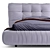 Italian Luxury Baxter Milano Bed 3D model small image 2