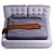 Italian Luxury Baxter Milano Bed 3D model small image 4
