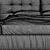 Italian Luxury Baxter Milano Bed 3D model small image 6