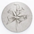 Modern Flower Plaster Relief Panel 3D model small image 1
