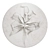 Modern Flower Plaster Relief Panel 3D model small image 3