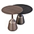 Wendelbo Coin Aluminum Side Table 3D model small image 3