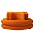Verpan Easy Sofa: Modern Elegance 3D model small image 2