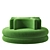 Verpan Easy Sofa: Modern Elegance 3D model small image 5