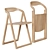 Sleek Modern Patan Chair 3D model small image 1