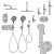 Bossini Apice Bathroom Fixture Set 3D model small image 3