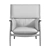 Elegant Embrace Lounge Chair 3D model small image 3