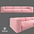 Modern High-Poly Milosh Sofa 3D model small image 2