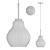 Elegant Pear-Shaped Glass Pendant 3D model small image 3