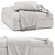 Modern Comfort Hackney Lounge Ottoman 3D model small image 1