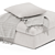 Modern Comfort Hackney Lounge Ottoman 3D model small image 2