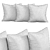 Elegant Decorative Pillows Set 3D model small image 3