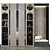 Modern TV Wall Decor Unit 3D model small image 1