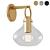 Cassie Sconce: Aged Brass Elegance 3D model small image 1