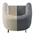 Modern Armchair 2014 in Corona 3D model small image 5
