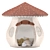 Magical Mushroom Play Tent 3D model small image 1