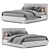 Elegant CAMILLE Bed Design 3D model small image 1
