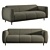 Bouclé Teddy Sofa: Comfort & Style 3D model small image 1