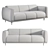 Bouclé Teddy Sofa: Comfort & Style 3D model small image 2
