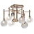 Elegant Majorette Ceiling Light Flush 3D model small image 1